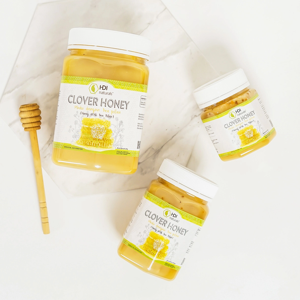 HDI Clover Honey Madu Premium dengan Bee Pollen